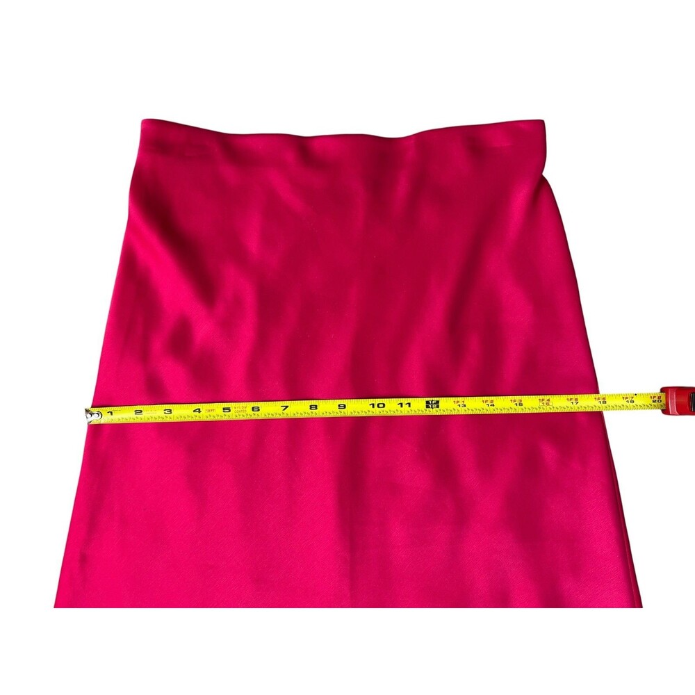 Rachel Zoe Hot Pink Bias-Cut Satin Slip Skirt  4  Barbiecore Date Night Office - Picture 6 of 13
